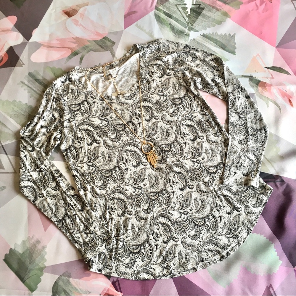 Lucky Brand - Paisley Print Long Sleeved Shirt
